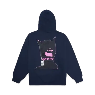 Supreme Catwoman Hooded Sweatshirt "Navy"