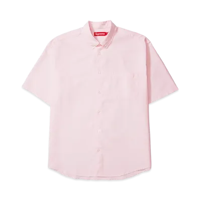 Supreme Loose Fit Oxford S/S Shirt (26SS) "Pink"