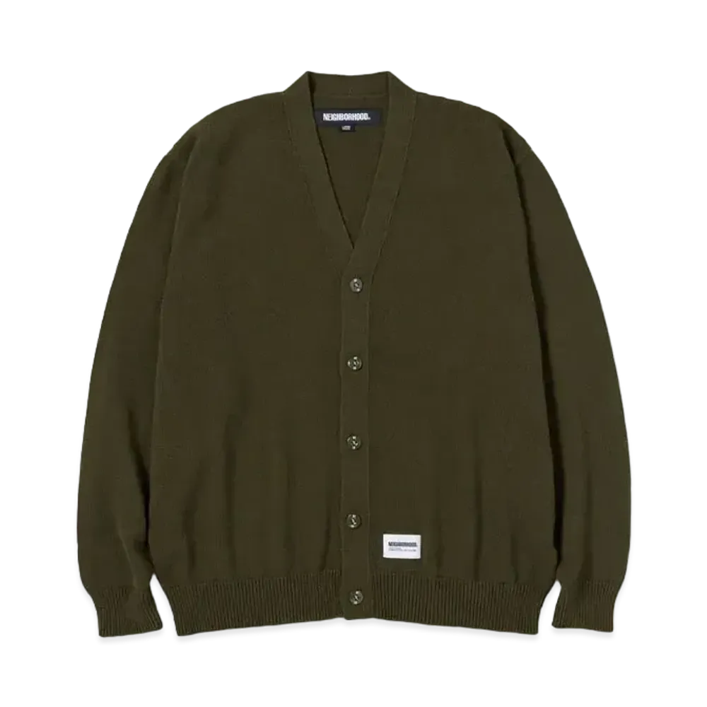 NEIGHBORHOOD Plain Cardigan "Olive Drab"