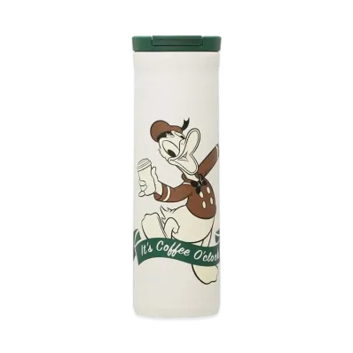 STARBUCKS DISNEY Donald Flip Lid Stainless Bottle "White"