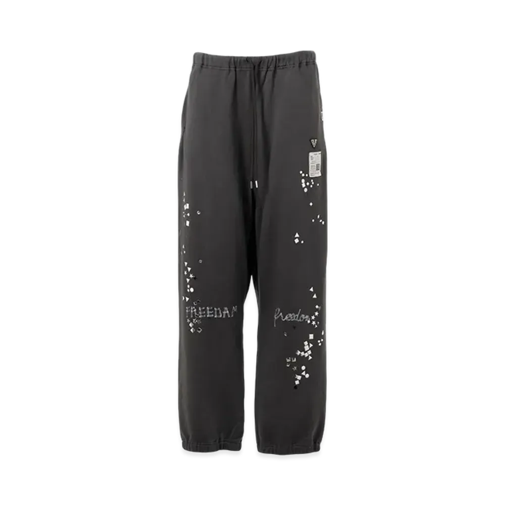 Maison MIHARA YASUHIRO Embllished Distressed Pants "Black"