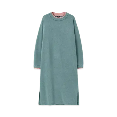 Paul Smith Womens Accent Color Knit Dress "MintGreen"