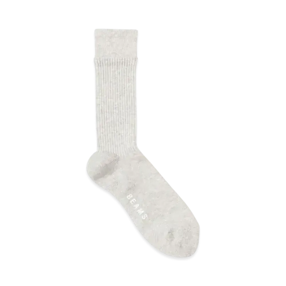 BEAMS Faux Layered Socks "Gray"