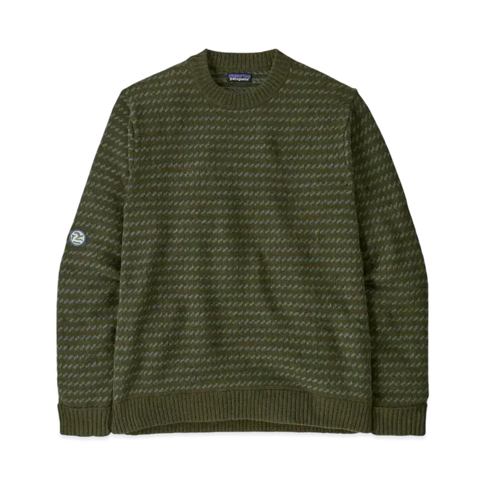 Patagonia Men's Recycled Wool Blend Sweater "Needle Green"