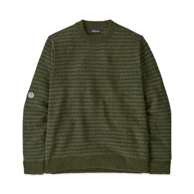 Patagonia Men's Recycled Wool Blend Sweater "Needle Green"