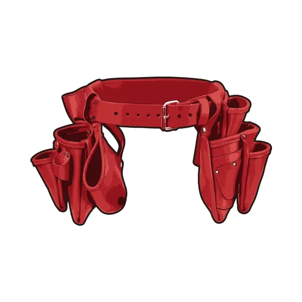 Supreme Occidental Leather Tool Belt "Red"
