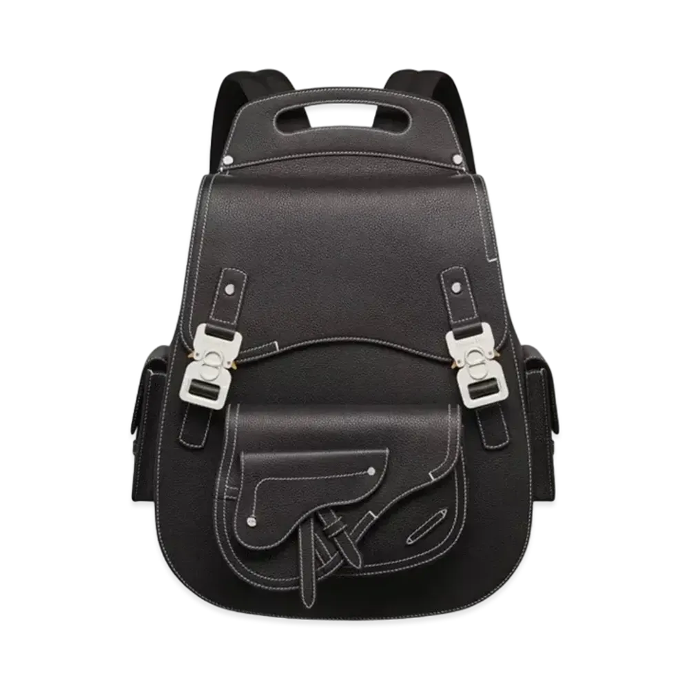 Dior Maxi Gallop Backpack Grained Calfskin "Black"
