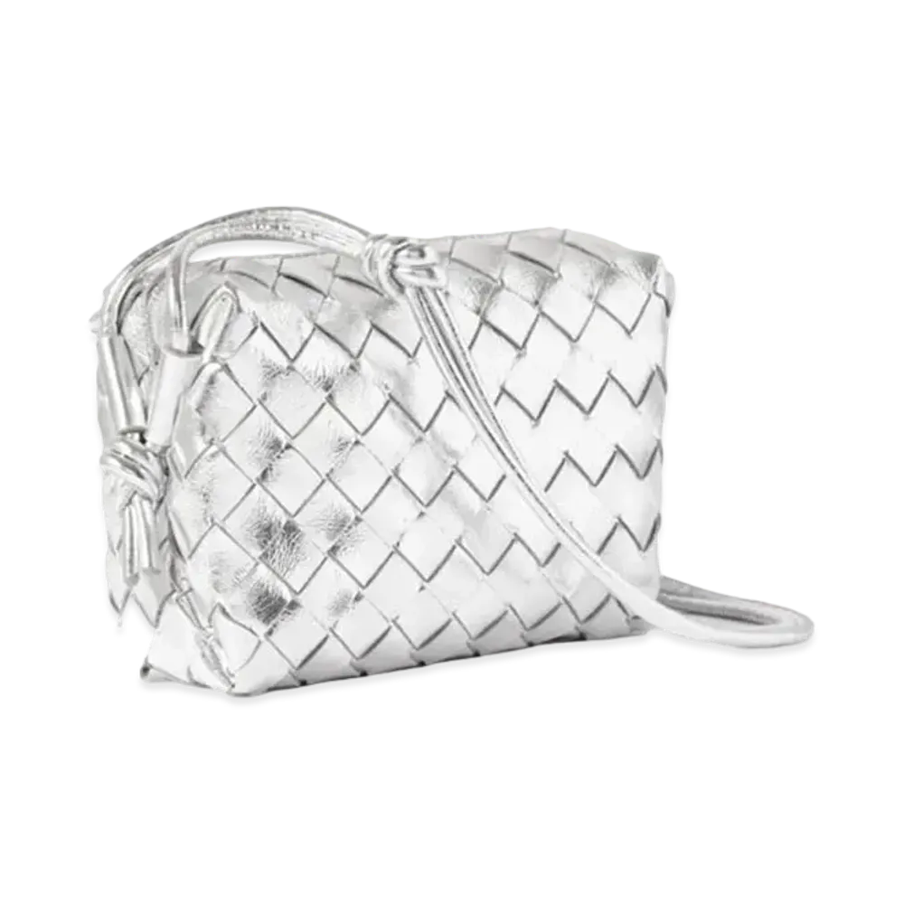 Bottega Veneta Loop Crossbody Bag "Silver"