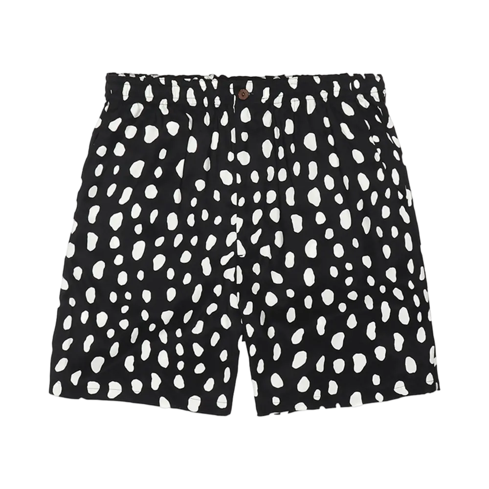 WACKO MARIA Leopard Hawaiian Shorts "Black"