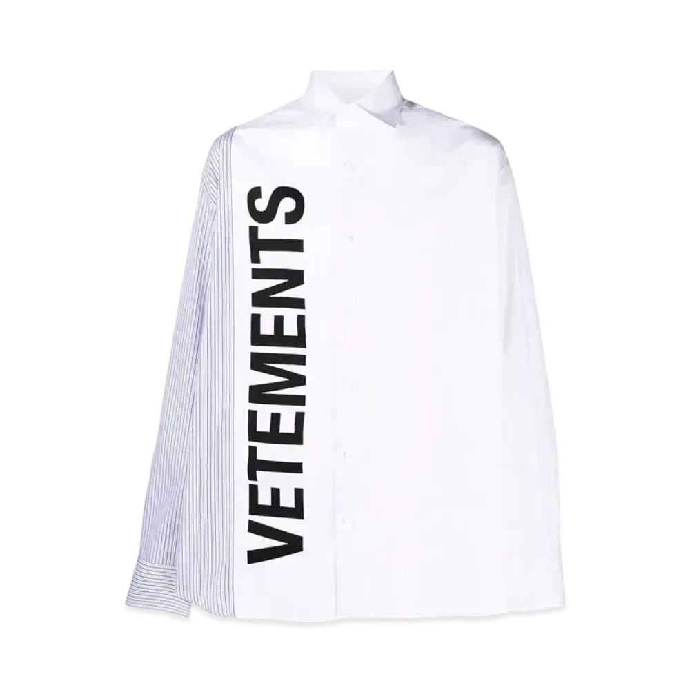 VETEMENTS Long Sleeveless Shirt "White"
