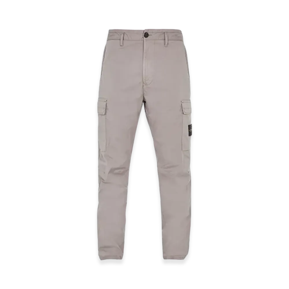 Stone Island 30410 Supima Cotton Twill Stretch-TC Regular Fit Cargo Pants - 24SS "Dove Grey"