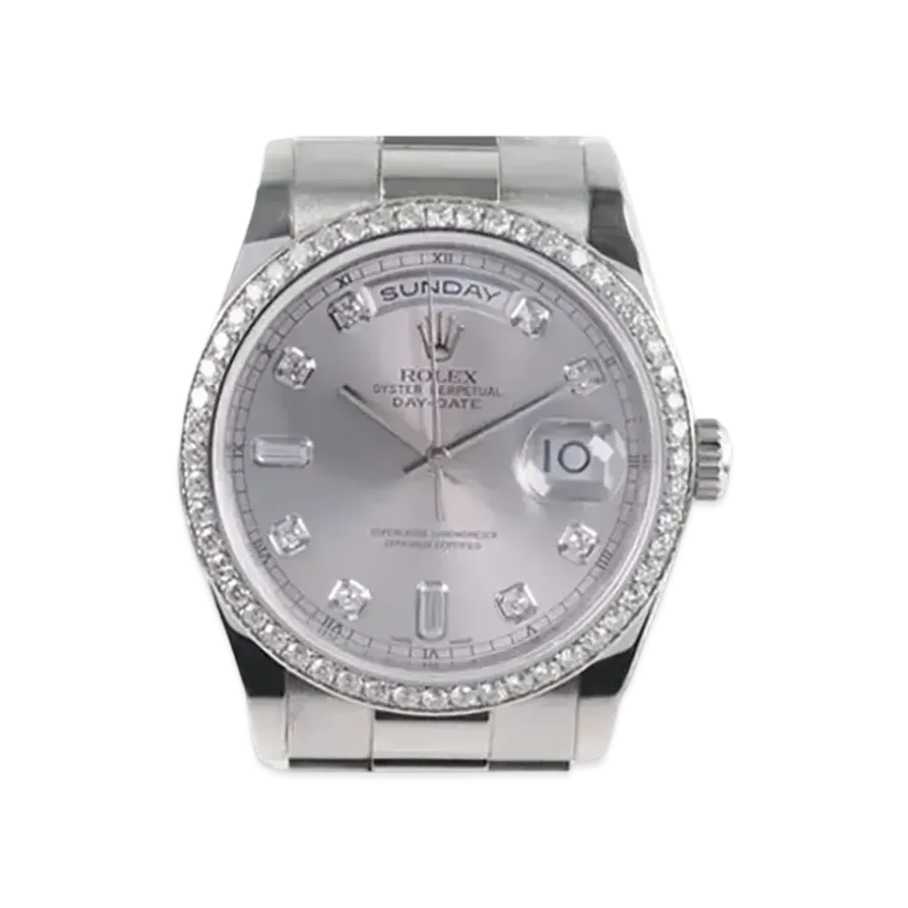 ROLEX Day-Date Silver Dial 118346A