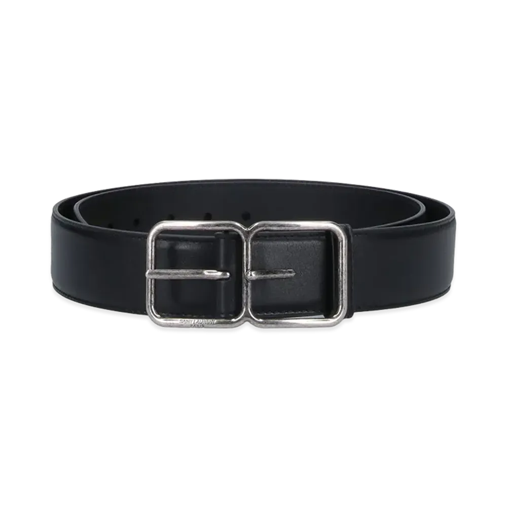 Saint Laurent Belt With Double Frame "Black"