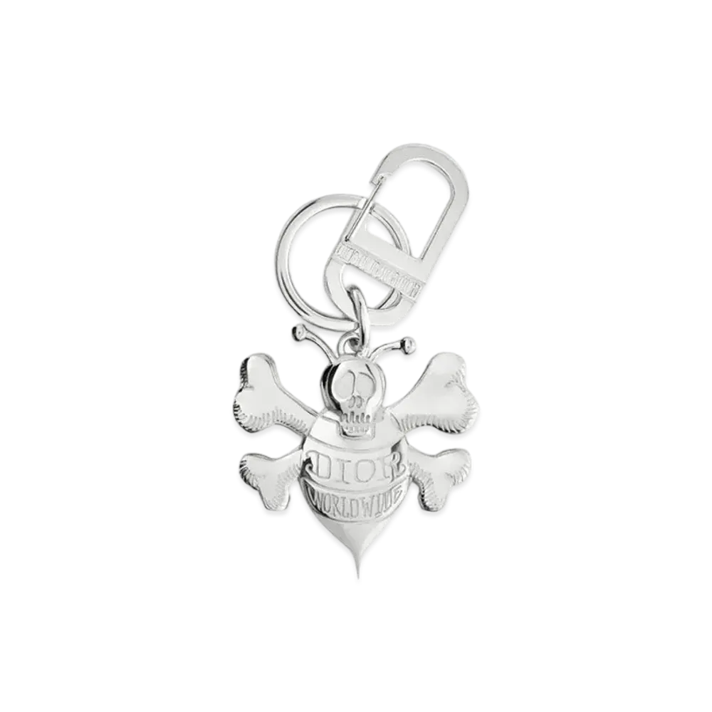 Dior x Shawn Stussy Bee Key Ring "Silver"