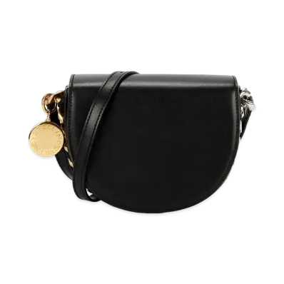 STELLA McCARTNEY Flame Small Flap Shoulder Bag "Black"