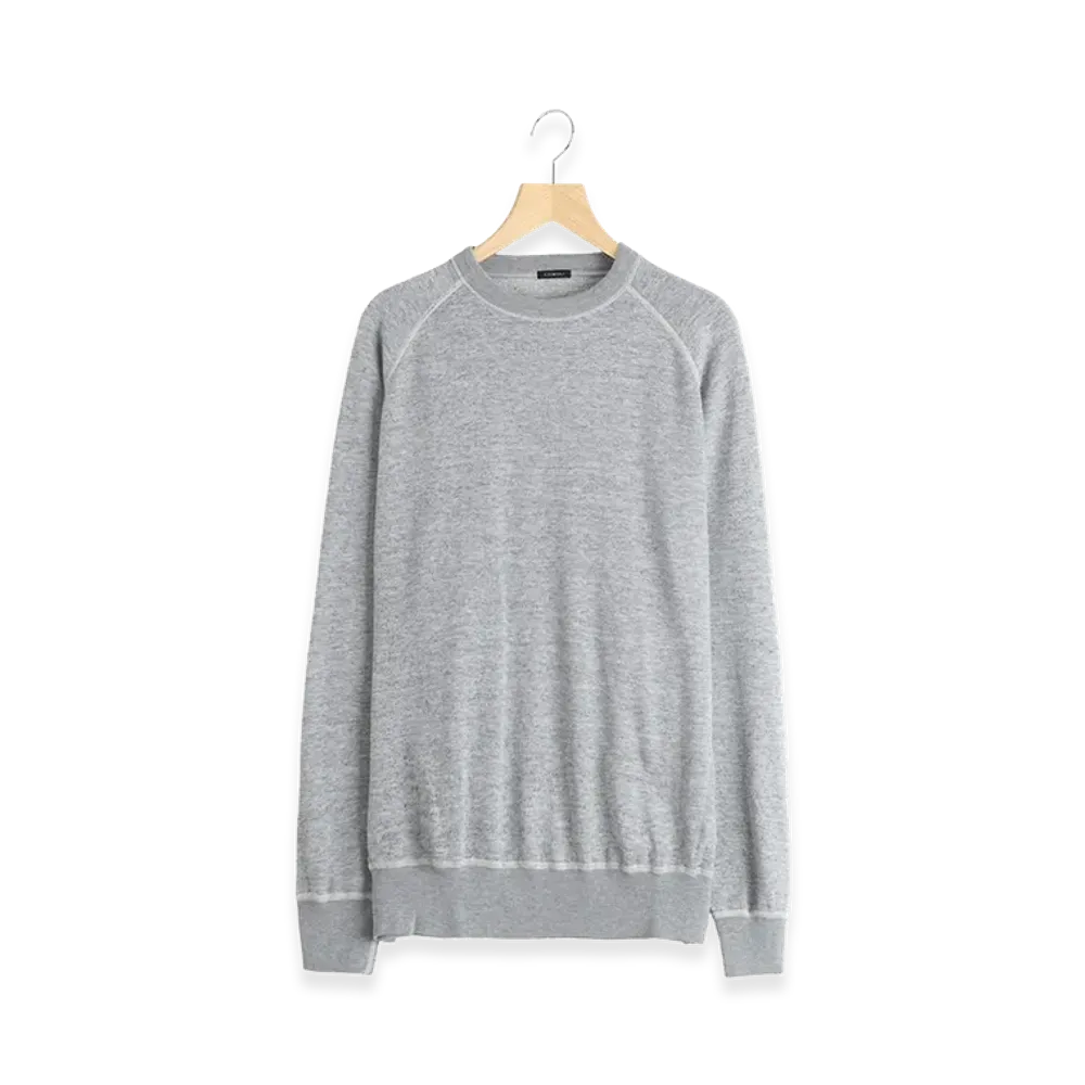 COMOLI Grey Urake Crew Neck "Grey"