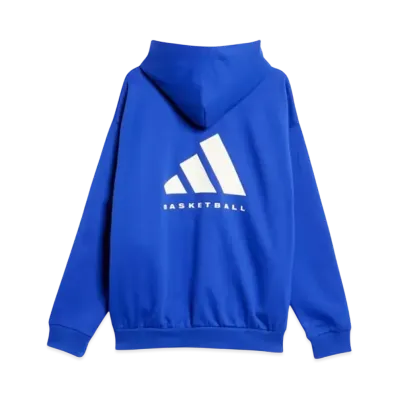 adidas One Basketball Fleece Parka "Lucid Blue"