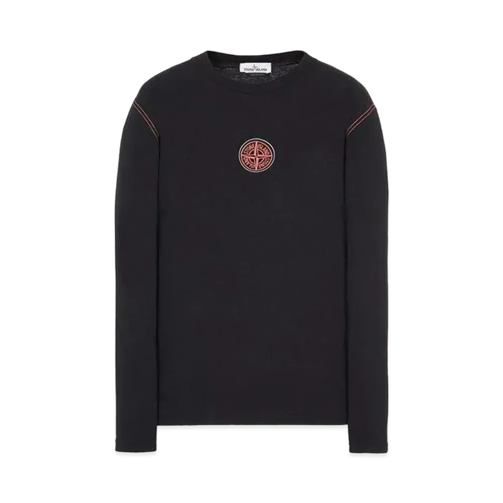 Stone Island 20793 COTTON JERSEY 'ULTRA INSTITUTIONAL TWO' PRINT_REGULAR FIT "Black"