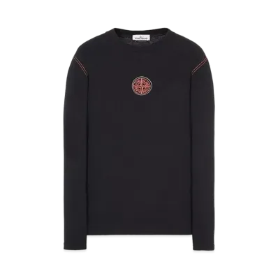 Stone Island 20793 COTTON JERSEY 'ULTRA INSTITUTIONAL TWO' PRINT_REGULAR FIT "Black"
