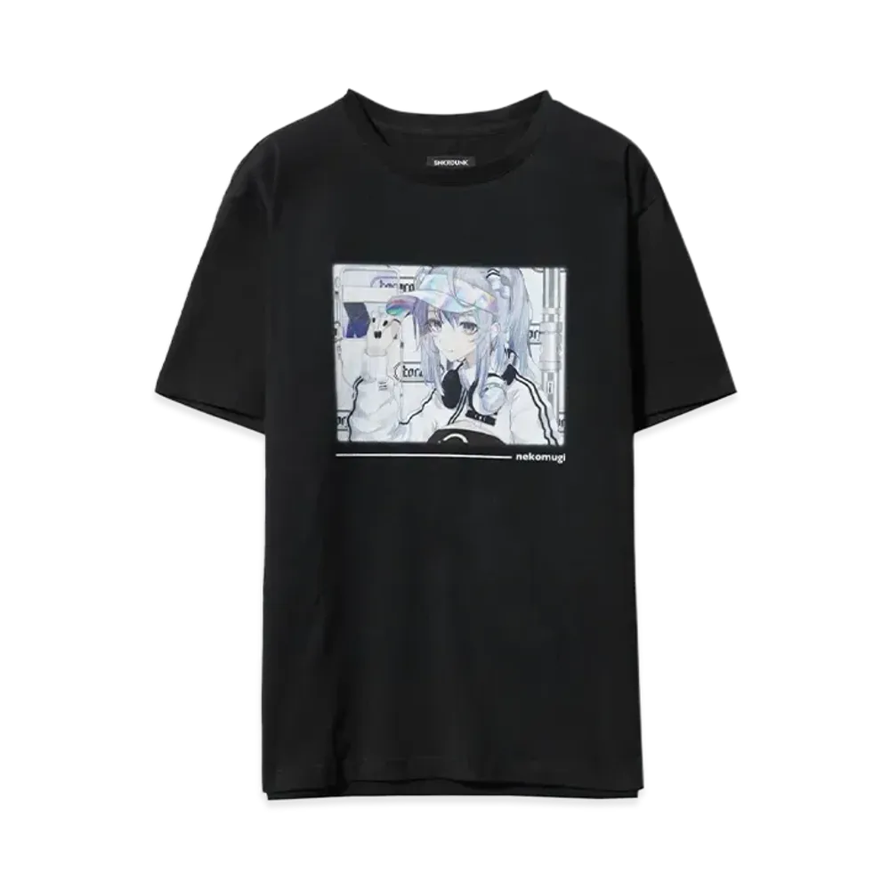 猫麦とろろ x SNKRDUNK \ NEKOMUGI TORORO 5th Anniversary T-shirts "B" "BLACK"