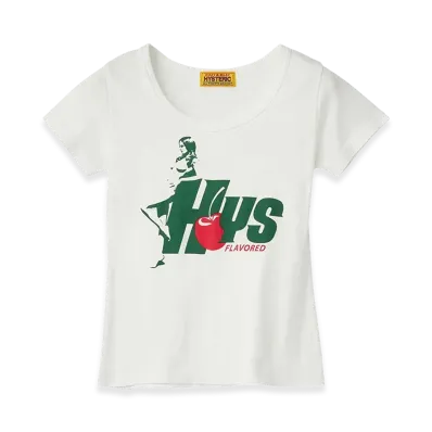 HYSTERIC GLAMOUR Women's HYS FLAVOR Baby Tee "White"