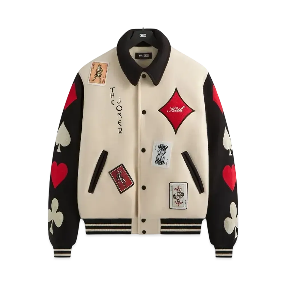 Kith x Batman Joker Wool Coaches Jacket "Sandrift"