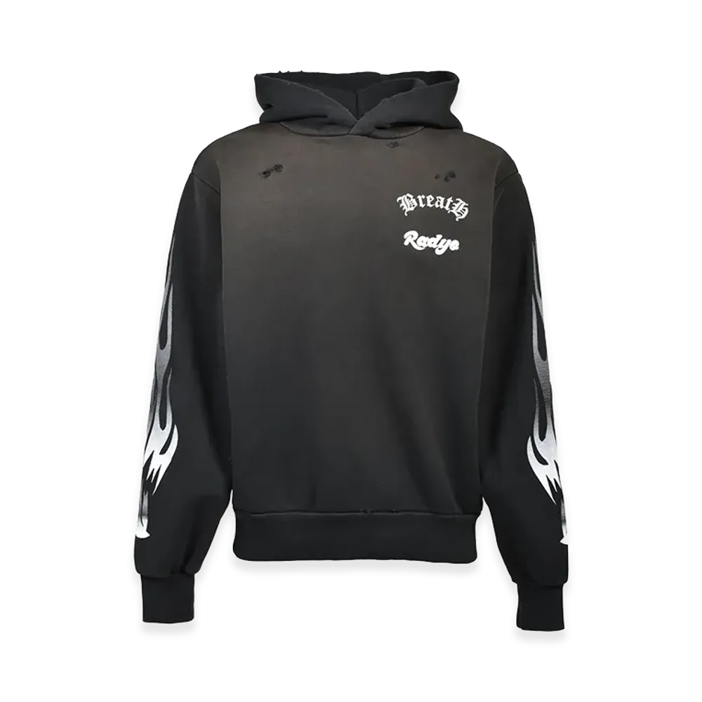 BREATH x Rad Yo! Flaming Eagle Hoodie "Black"