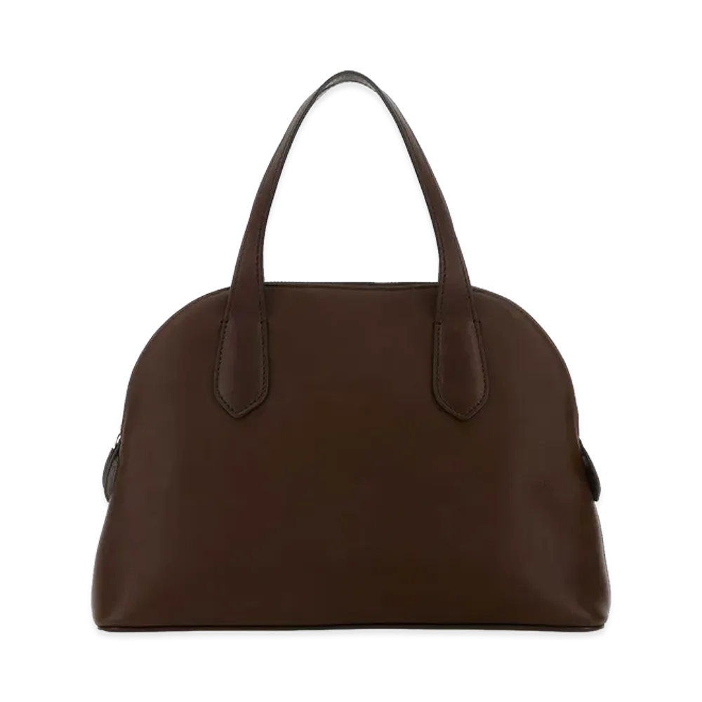 The Row Women's Leather Medium Ingrid Handbag "Brown"
