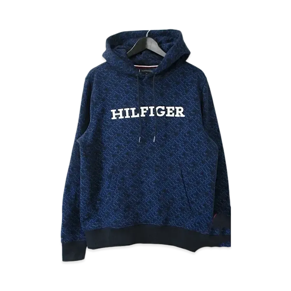 TOMMY HILFIGER Aop Monogram Hoodie "DesertSky"
