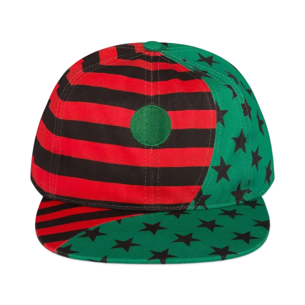 DENIM TEARS Pan African American Flag Yin Yang Hat "Multi"