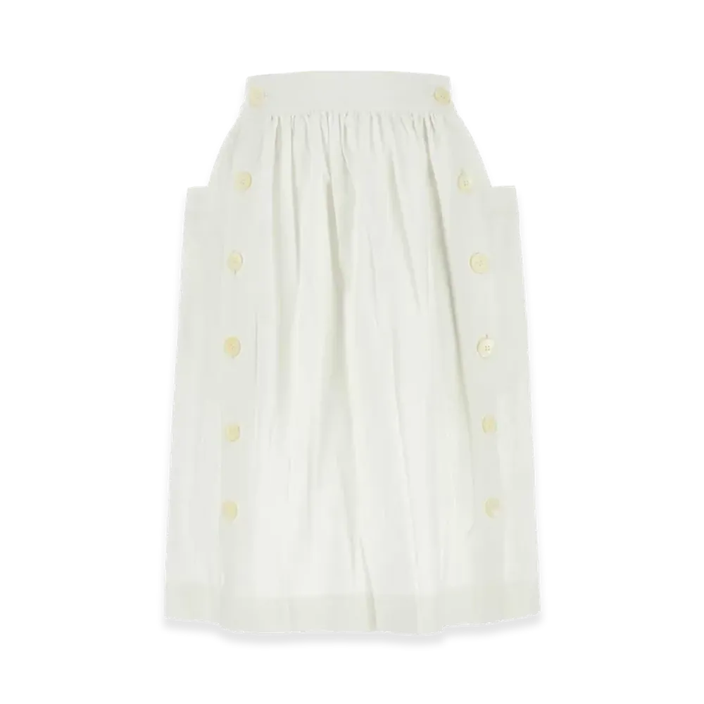 PRADA Women's Gabardine Skirt "White"