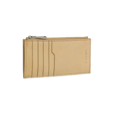 IL BISONTE Women's Card Case "Beige"