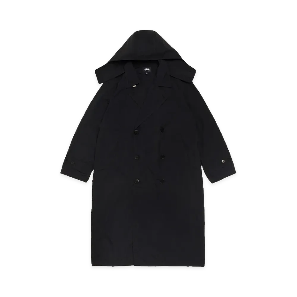 Stussy Ultra Lightweight Nylon Trench "Black"