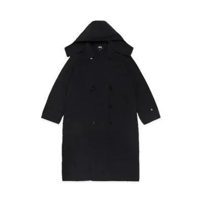 Stussy Ultra Lightweight Nylon Trench "Black"