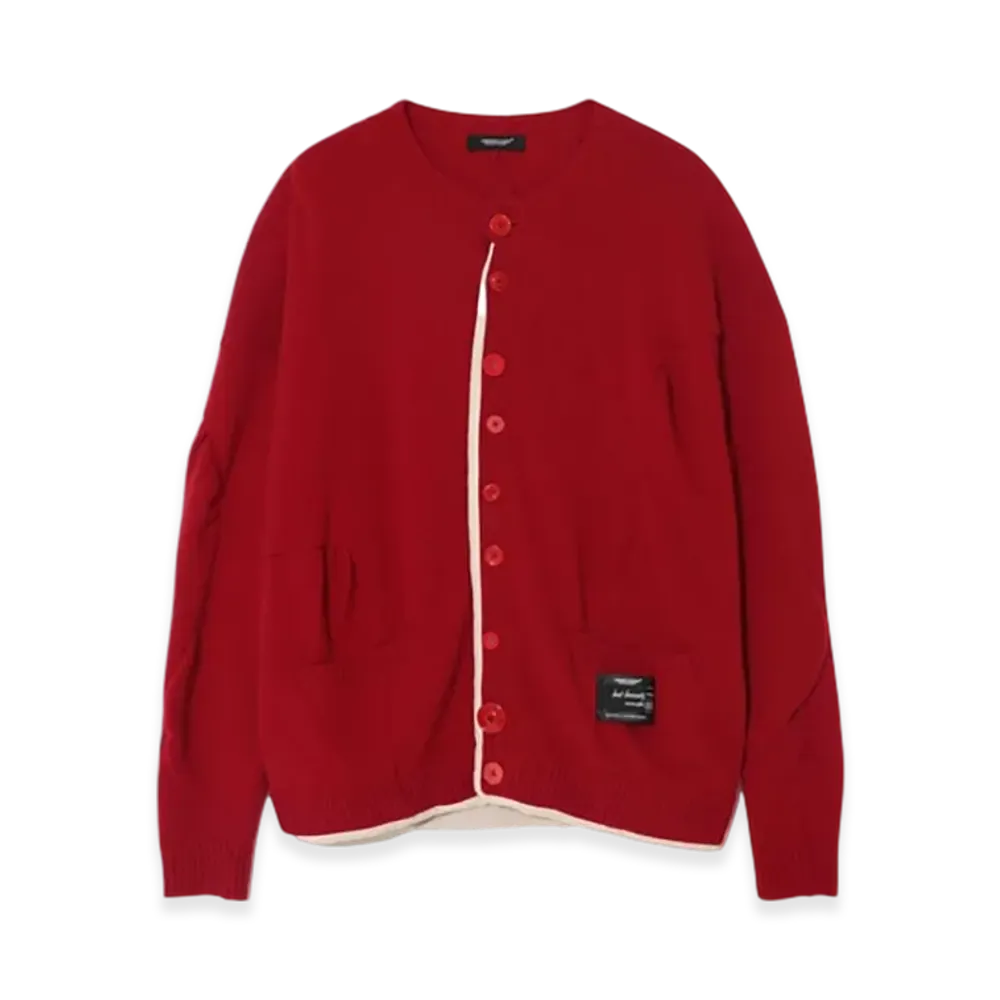 UNDERCOVER Wool Yak Knit Cardigan "Red"