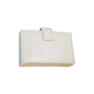 The Row Multi Card Case in Soft Leather "Ivory"