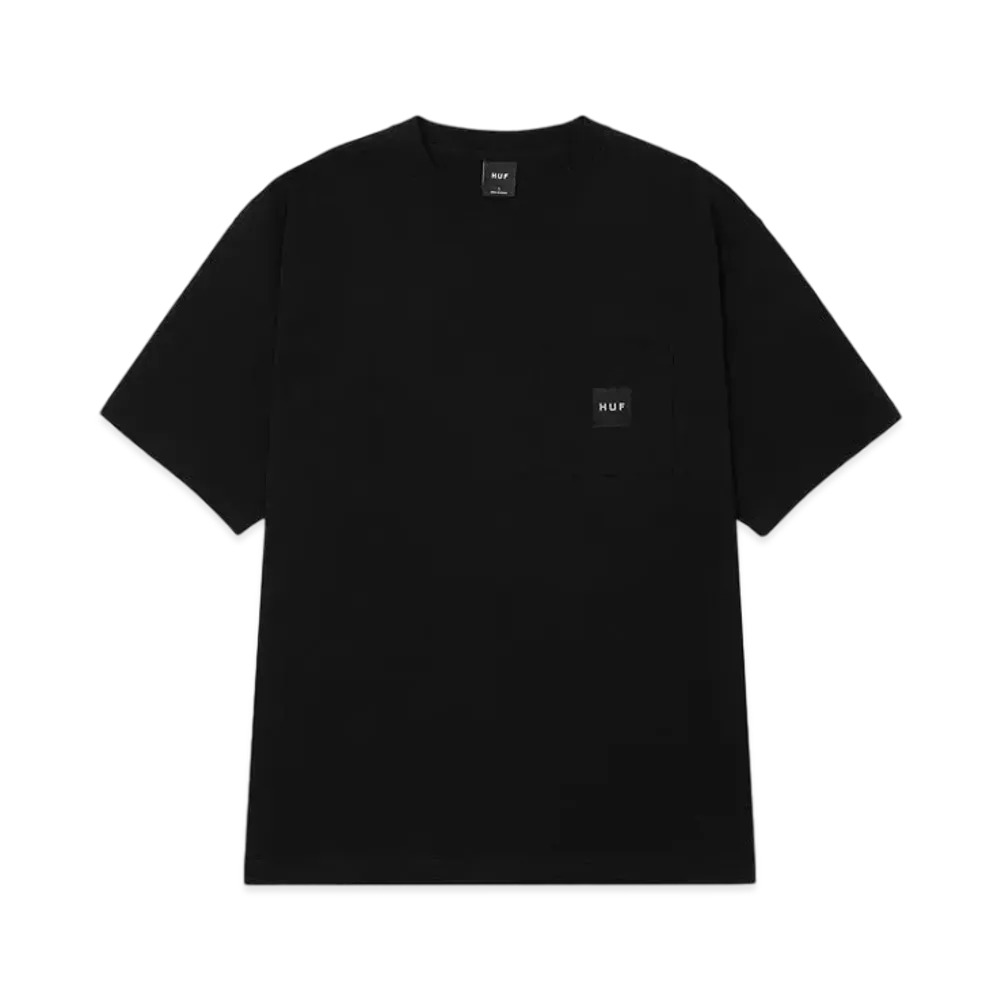 HUF Box Logo Pocket Tee "Black"