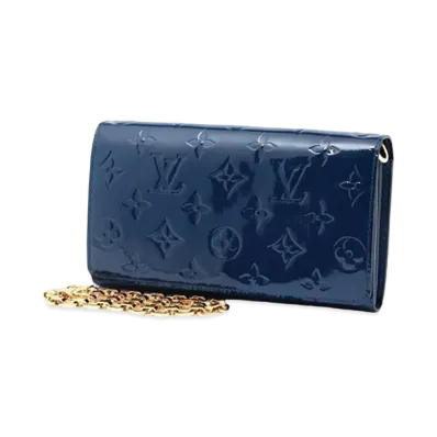 Louis Vuitton Sarah Wallet Chain Vernis "Grand Blue"