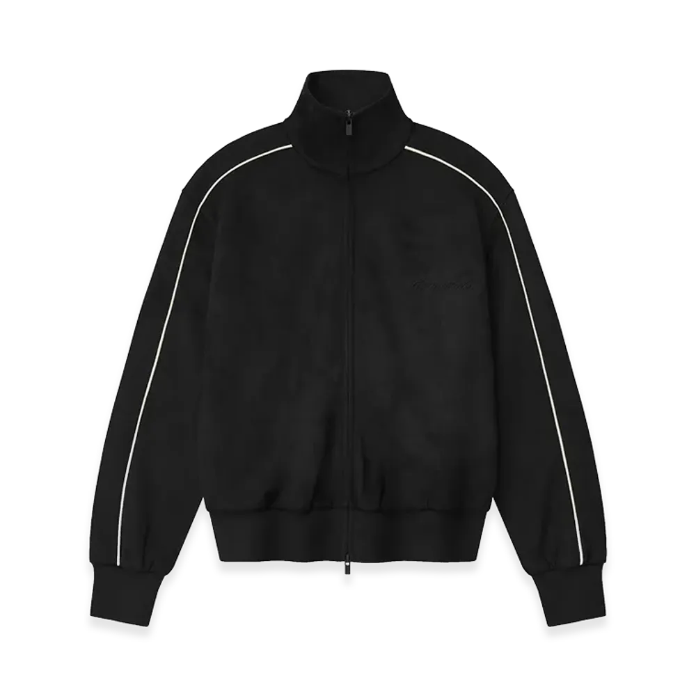 FEAR OF GOD ESSENTIALS Women's Signature Vintage Track Jacket "Vintage Black"