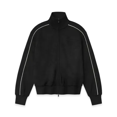 FEAR OF GOD ESSENTIALS Women's Signature Vintage Track Jacket "Vintage Black"