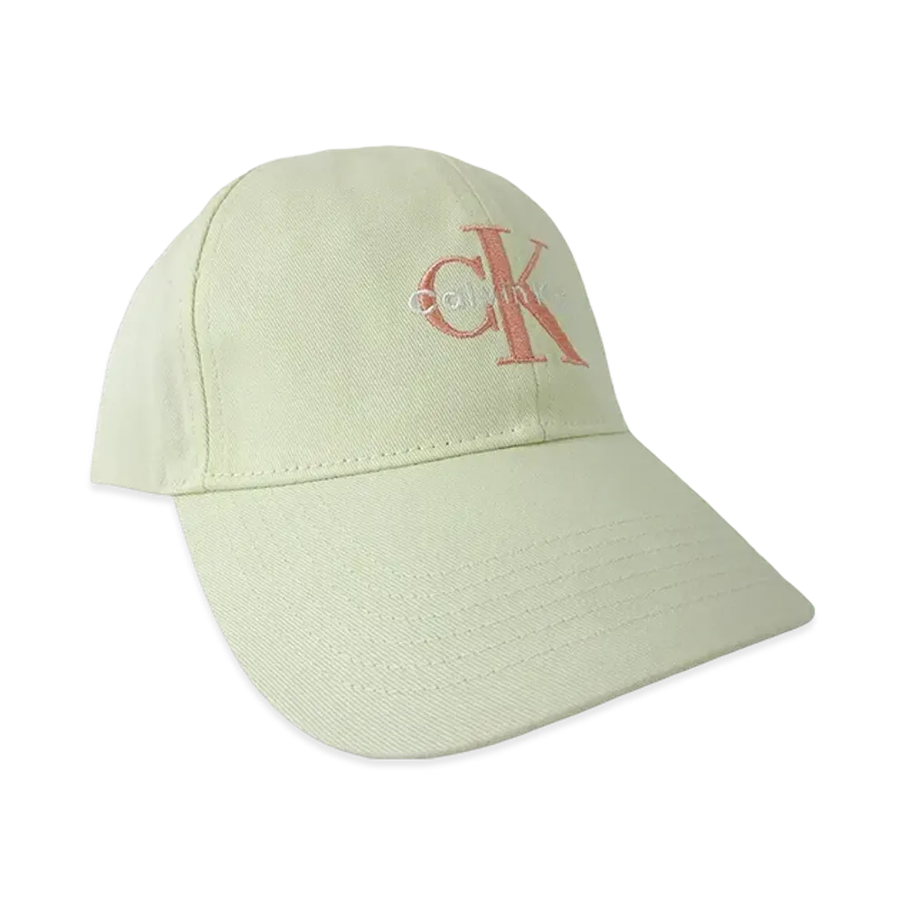 Calvin Klein Monologo Embroidery Baseball Hat "Sweet Corn"