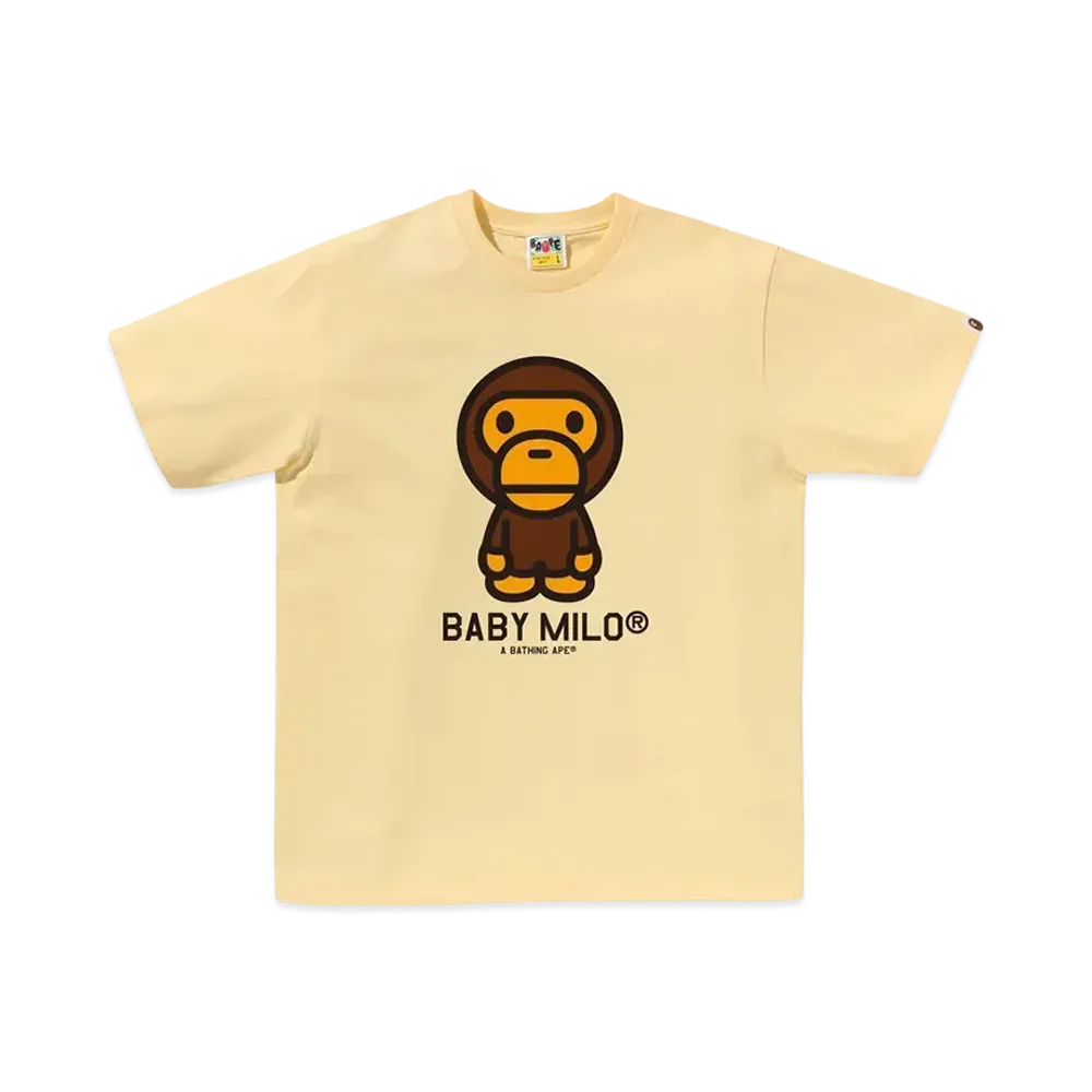 A BATHING APE Baby Milo Tee "Yellow"