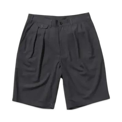 BEAMS 2 Pleats Shorts Wool Tropical "ChacoalGray"