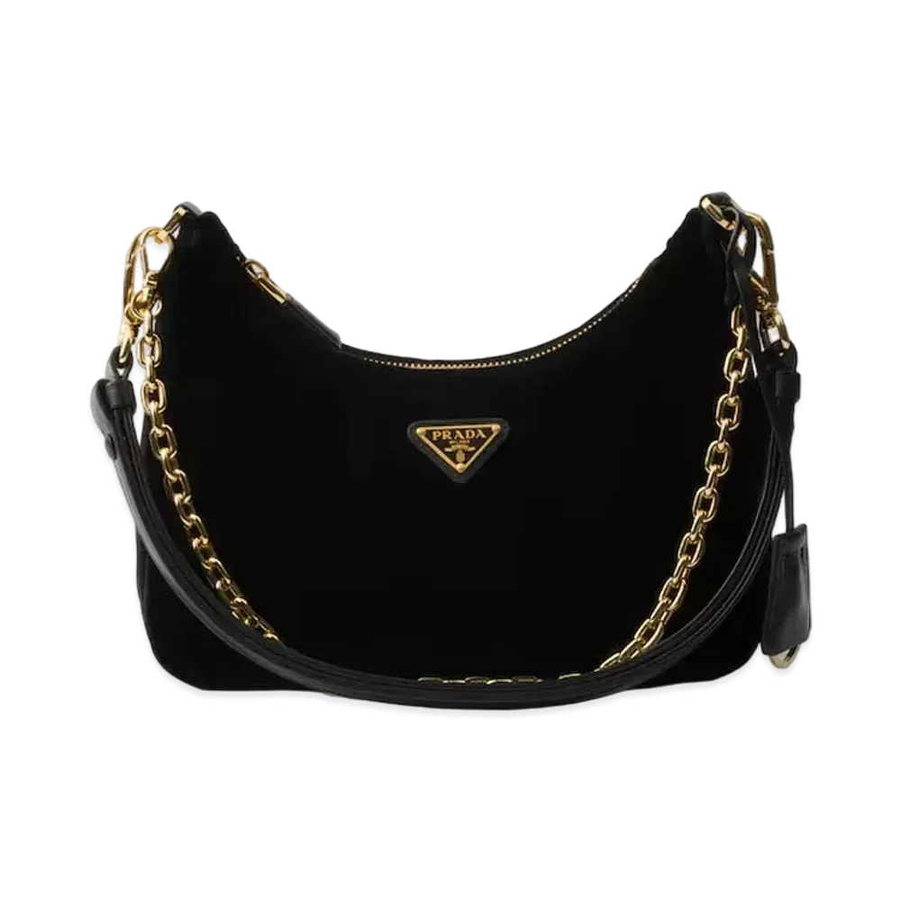 PRADA Re-Edition Velvet Mini-Bag "Black"