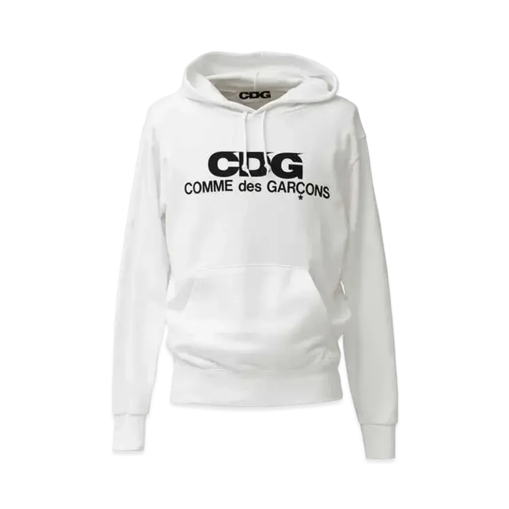 Comme des Garçons HOODED SWEATSHIRT "White"