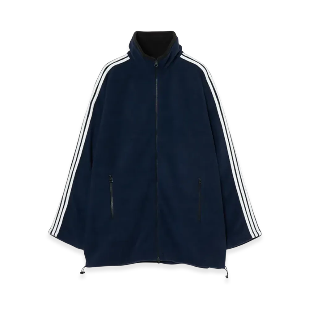INSCRIRE Fleece Loose Fit Track Jacket "Navy"