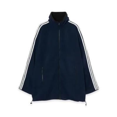 INSCRIRE Fleece Loose Fit Track Jacket "Navy"