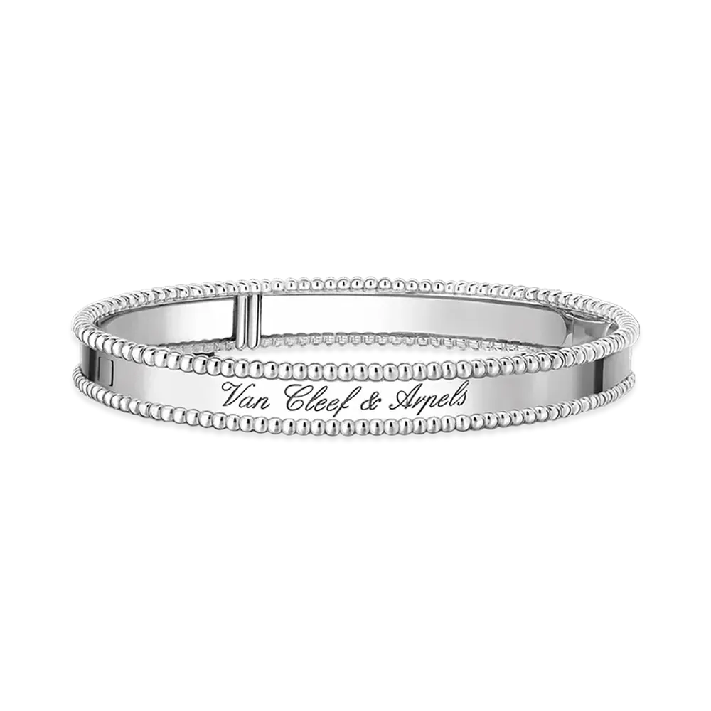 Van Cleef & Arpels Perlee signature bracelet medium model "18K White gold"
