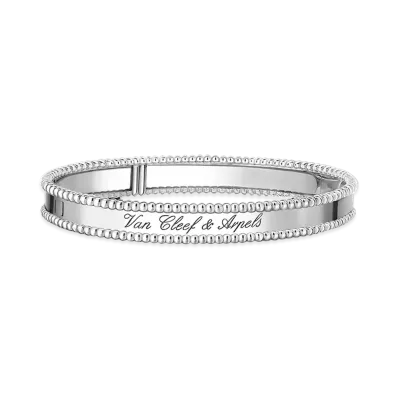 Van Cleef & Arpels Perlee signature bracelet medium model "18K White gold"