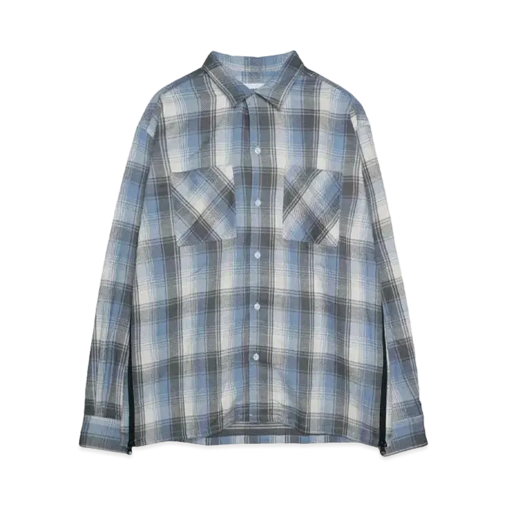 HOMBRE Nino VENTILATION OPEN COLOR SHIRT "BLUE/WHITE"